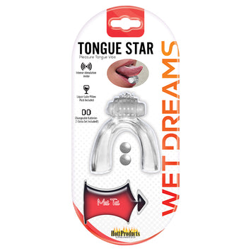 Tongue Star Tongue Vibe Vibrating Tongue With Motor Blue