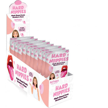 Hard Nippies Nipple Shaped Candy 12 Pc Display Strawberry Default Title