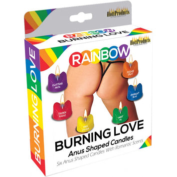 Burning Love Anus Candles Asst Colors & Scents Default Title