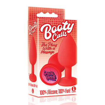 The 9's Booty Call Silicone Butt Plug Red Fuck Yeah Default Title