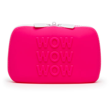Happy Rabbit Wow Small Pink Silicone Zip Storage Bag Default Title