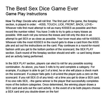 The Best Sex Dice Game Ever Default Title