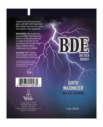 Bde Girth Maximizer 1.5 Oz Default Title