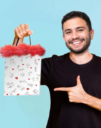 Sex Position Stick Figure Gift Bag Default Title