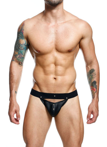 Male Basics Dngeon Peekaboo Jockstrap Black O/s Default Title