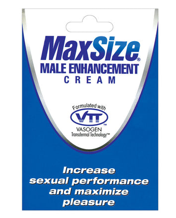 Max Size Cream Pack Sold By Eaches Default Title