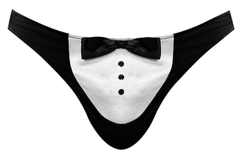 Novelty Maitre D Thong Black O/s Default Title