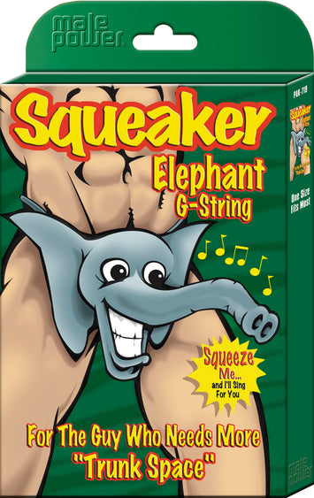 Novelty Squeaker Elephant G-string O/s Default Title
