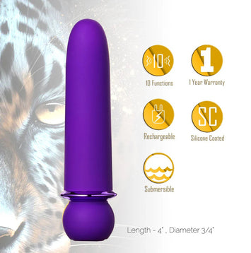 Jaguar Powerful Bullet Purple Rechargeable Default Title