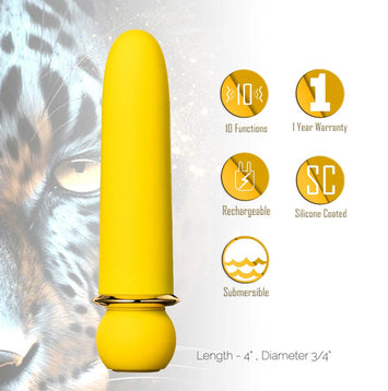 Jaguar Powerful Bullet Yellow Rechargeable Default Title