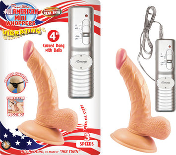 All American Mini Whoppers Curved Dong W/balls