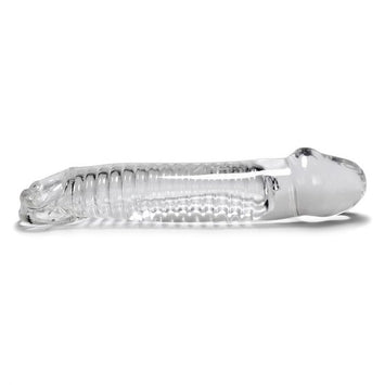 Muscle Smooth Cocksheath W/length Oxballs Clear