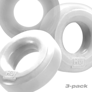 Hunkyjunk Huj C-ring 3pk White Ice & Clear Default Title