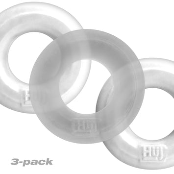 Hunkyjunk Huj C-ring 3pk White Ice & Clear Default Title
