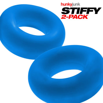 Stiffy 2-pack C-rings Ice Teal Ice