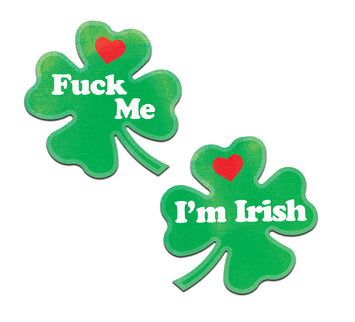 Pastease Clover 'fuck Me Im Irish' Nipple Pasties Default Title