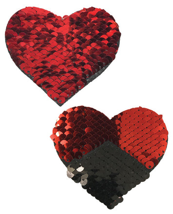 Pastease Sweety Red & Black Color Changing Sequin Heart Default Title