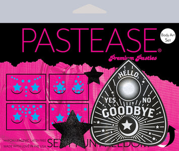 Pastease Liquid Black Ouija Planchette W/ Stars Set Default Title
