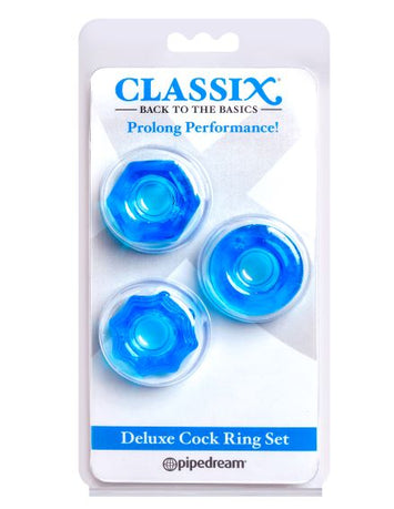 Classix Deluxe Cock Ring Set Set Default Title