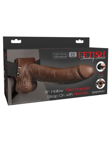 Fetish Fantasy In Hollow Rechargeable Strap-on Remote Brown 8