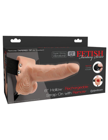 Fetish Fantasy In Hollow Rechargeable Strap-on Flesh 6
