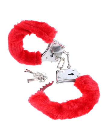 Fetish Fantasy Beginners Furry Cuffs Red Default Title