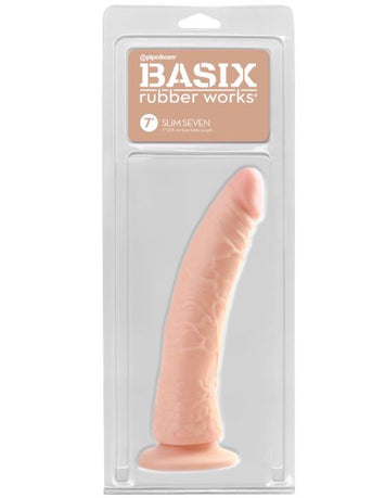 Basix Rubber Works 7in Flesh Slim Dong W/ Suction Cup Default Title