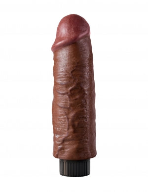 King Cock 6in Cock Vibrating Brown