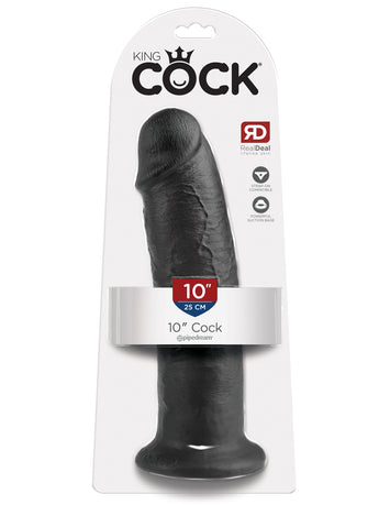 King Cock 10in Cock Black