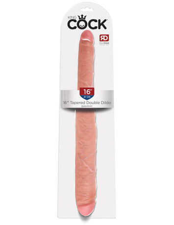 King Cock Tapered Double Dildo Flesh