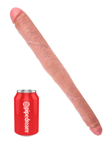 King Cock Tapered Double Dildo Flesh