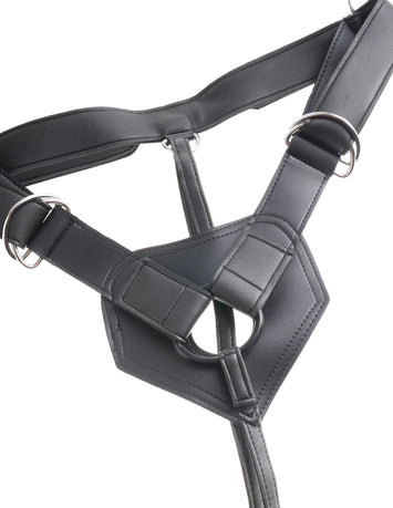 King Cock Strap On Harness Cock Black