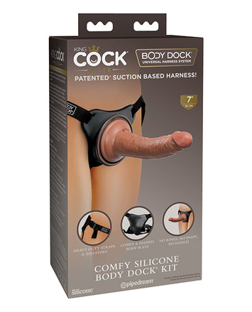 King Cock Elite Comfy Silicone Body Dock Kit Default Title