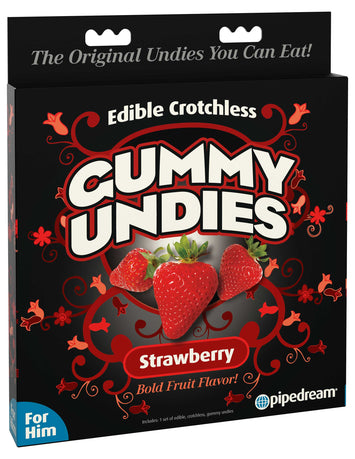 Edible Male Gummy Undies Strawberry