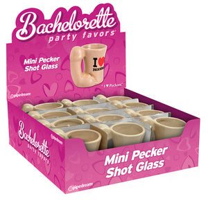 Bachelorette Mini Pecker Shot Glass 12 Pc Display Default Title