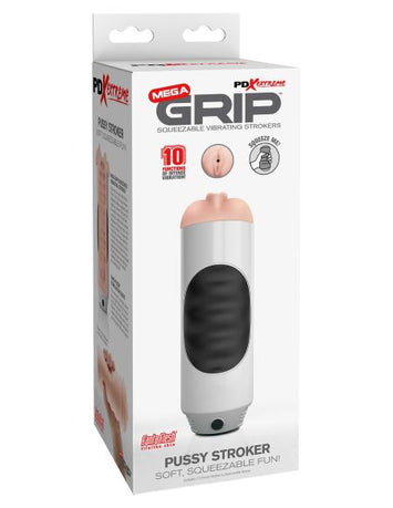 Pdx Extreme Mega Grip Vibratin Stroker Pussy Default Title
