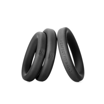 Xact Fit Silicone Rings #14 #15 #16 Black Default Title