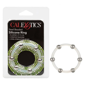 Steel Beaded Silicone Ring Xl Default Title