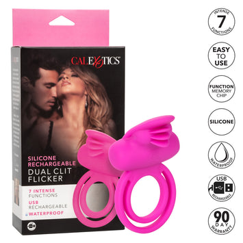 Rechargeable Dual Clit Flicker Enhancer Default Title