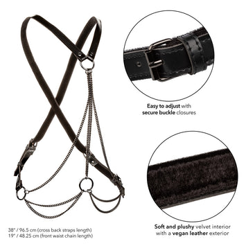 Euphoria Multi Chain Harness Plus Size Default Title
