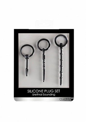 Urethral Sounding Plug Set Black Default Title
