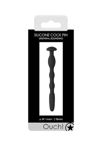 Ouch! Silicone Penis Plug W/ Ribbing 0.4in/ 11mm Default Title