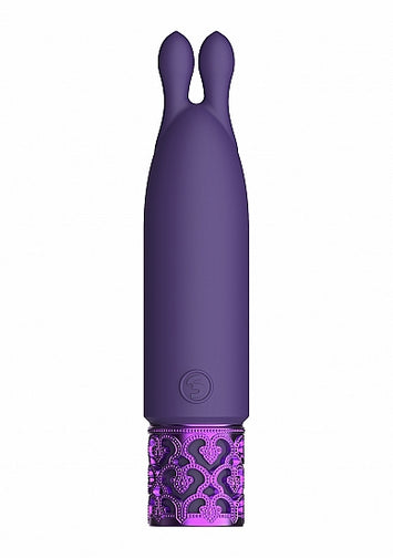 Royal Gems Twinkle Silicone Bullet Rechargeable Purple