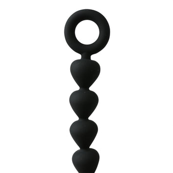 Sex & Mischief Black Silicone Anal Beads Default Title