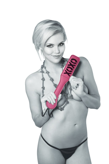 Sex & Mischief Blush Xoxo Pink/black Paddle Default Title