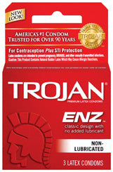 Trojan Enz Regular 3pk(non-lube) Default Title