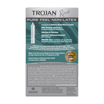 Trojan Raw Pure Feel Non-latex 10 Pack Default Title