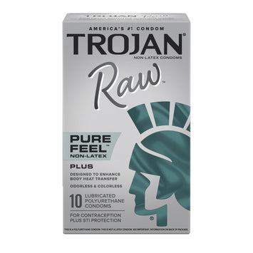 Trojan Raw Pure Feel Non-latex 10 Pack Default Title