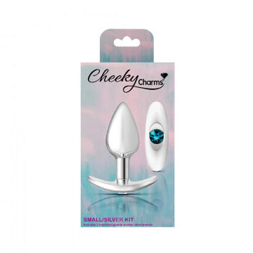 Cheeky Charms Butt Plug Set Clear Teal