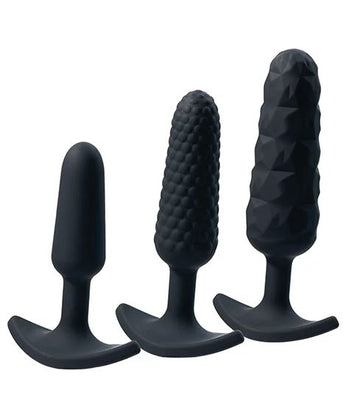 Trio Anal Plug Set Black Default Title